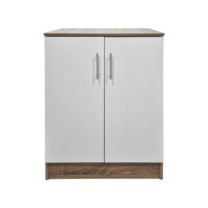 Шкаф за обувки за 6 чифта обувки Souken бяло-сонома 60x40x80см