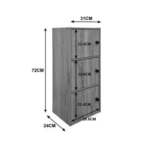 Cabinet-column Wirdia white 30.5x24x71.5cm