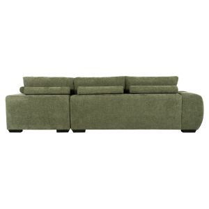 CORNER SOFA (RIGHT) COVEN HM3266.14R GREEN FABRIC 298X102-208X85CM.