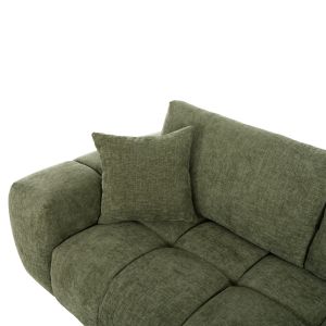 CORNER SOFA (RIGHT) COVEN HM3266.14R GREEN FABRIC 298X102-208X85CM.
