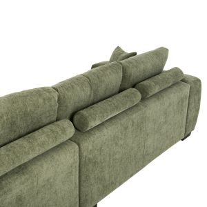 CORNER SOFA (RIGHT) COVEN HM3266.14R GREEN FABRIC 298X102-208X85CM.