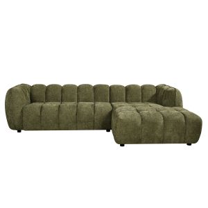 Corner sofa (right) Lykke HM3326.03R green fabric 280X89-165X70ВСМ.