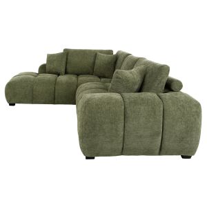 CORNER SOFA (LEFT) COVEN HM3266.14L GREEN FABRIC 298X102-208X85CM.