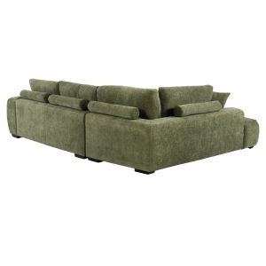CORNER SOFA (LEFT) COVEN HM3266.14L GREEN FABRIC 298X102-208X85CM.
