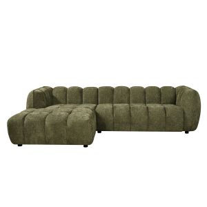 Corner sofa (left) Lykke HM3326.03L green fabric 280X89-165X70ВСМ.