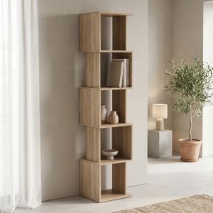 Bookcase Cubik Sonoma 35X30X161CM