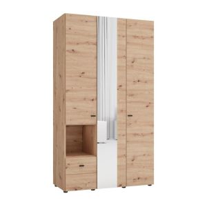 Wardrobe Campsie 3K1F1O H207 Artisan oak color 118X52X208CM