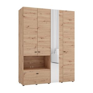 Wardrobe Campsie 4K1F1O H207 Artisan oak color 155X52X208CM
