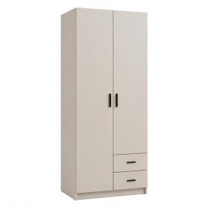 Wardrobe Prime 2K Kf in cashmere color 80X52X205CM
