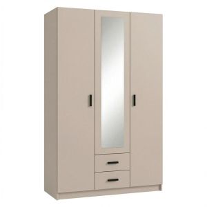Wardrobe Prime 3K2FO in cashmere color 120X54X205CM