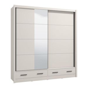 Wardrobe with mirror Albi Plus 205 2F Og cashmere color 205X60X216CM