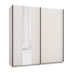 Wardrobe with mirror Salamis 200 Og H205 cashmere color 195X61X205CM