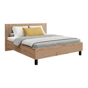 Двойно легло Avignon 180 Artisan дъб - черен цвят 193X211X102СМ