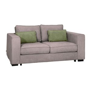 Two-seater sofa Huelva brown fabric 181X93X86CM