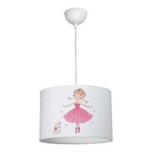 Children's chandelier Ballerina Led E27 multi-colored Pvc D30X20CM
