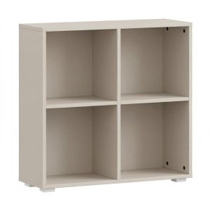 Smart 4P bookcase, cashmere color, 74X25X76 cm