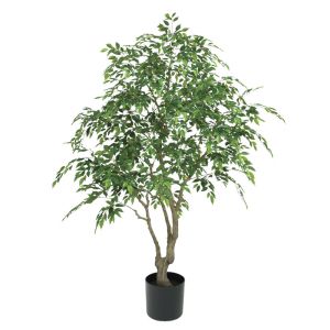 Изкуствено дърво бенджамин (фикус) Real Touch в пластмасова саксия - H210CM 1/BOX