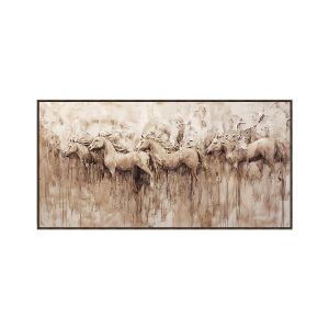 Painting on canvas FL50272 beige-brown-gold color 140X4X70CM