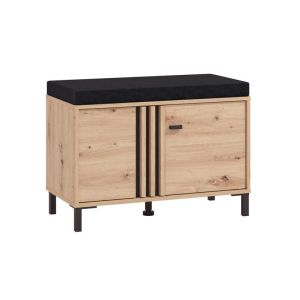 Hallway furniture Laval Kom Artisan oak-black color 80X40X52CM