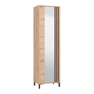 Hallway furniture Laval P1 Og Artisan oak - black color 55X40X193CM