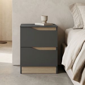 Bedside table Verena anthracite-sonoma 40X40X50CM