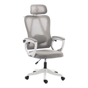 Office chair for director Exeter white - mesh gray 50X58X119-129CM