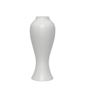 Floor vase white curved - 18.5X45.5CM 1/4KIB