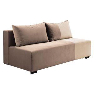 Sofa bed Mirello light brown with beige 198X95X81CM