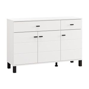 Chest of drawers 115 3K2F3V white color 116X35X78CM