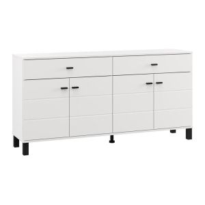 Chest of drawers 154 4K2F4V white color 154X35X78CM