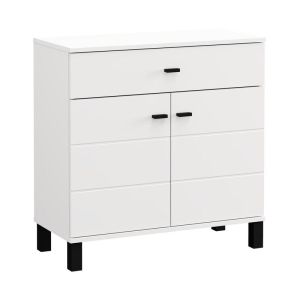 Chest of drawers 77 2K1F2V white color 77X35X78CM