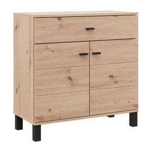 Chest of drawers 77 2K1F2V oak color Artisan 77X35X78CM