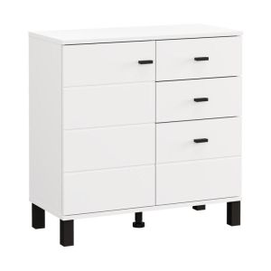 Chest of drawers 77 2K3F1V white color 77X35X78CM