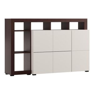Argyll 154 3K2F1V cashmere chest of drawers with dark oak Taylor color 155X40X100CM