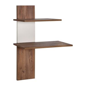 Wall shelf for 2 people Miami, cashmere color, 80X26X100 cm