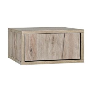 Wall-mounted bedside table Arbor, gray oak color, 39X34X20CM