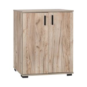Shoe rack, gray oak color, 69X34X85CM