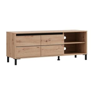 TV cabinet Marron Tv 138 3K2V Artisan-black 138X40X52CM