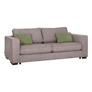 Three-seater sofa Huelva brown fabric 231X93X86CM