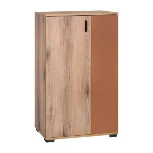 Valenor shoe cabinet natural oak cinnamon - pericolki color 69X34X120CM