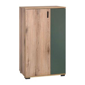 Valenor shoe cabinet, oiled oil color, cinnamon color, 69X34X120 cm