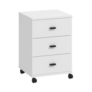 Cabinet with drawers, almond 38 3F Rs, white color 39X35X56CM