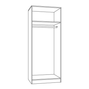 Flexi 2K wardrobe with Artisan colors 70X52X175 cm