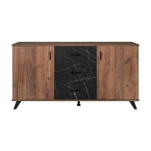 Miami бюфет с цвят черен мрамор 160X40X84СМ