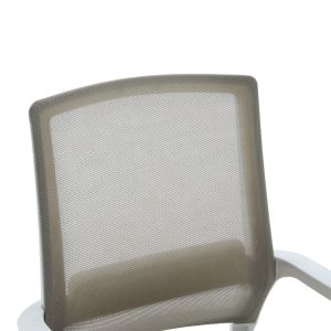 Palma white office chair, gray, mesh, 46X52X94 cm