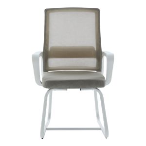Palma white office chair, gray, mesh, 46X52X94 cm