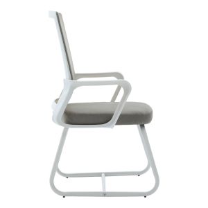 Palma white office chair, gray, mesh, 46X52X94 cm