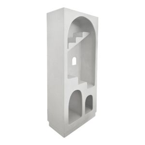 Boolten Mdf white bookcase 80X38X190 cm