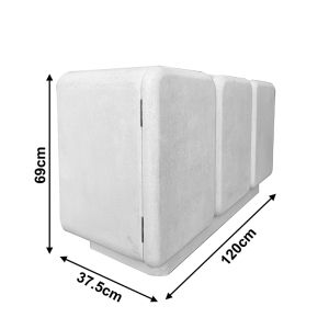 Buffet Kooldio Mdf white 120X37.5X69CM