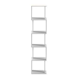 White bookcase Cubik 35X30X161CM